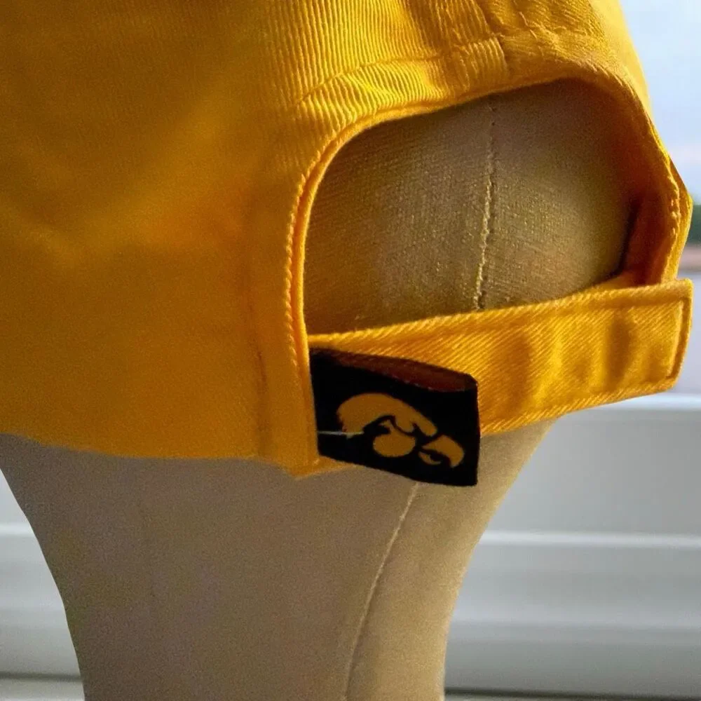 NCAA Iowa Hawkeyes Bimm Ridder The Game Hat Adjustable Strap Yellow Cotton Cap